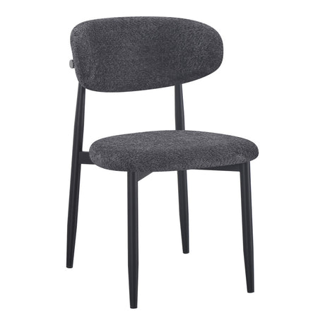 Scaun Folegio, a antracit cu picioare, negre, 50x57x79 cm
