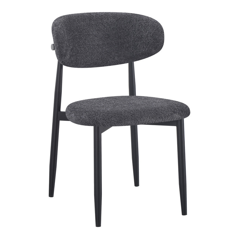 Scaun Folegio, stofa si metal, 50x57x79 cm - Antracit