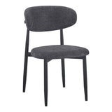 Scaun Folegio, stofa si metal, 50x57x79 cm - Antracit
