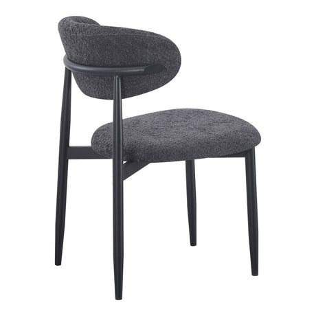 Scaun Folegio, a antracit cu picioare, negre, 50x57x79 cm