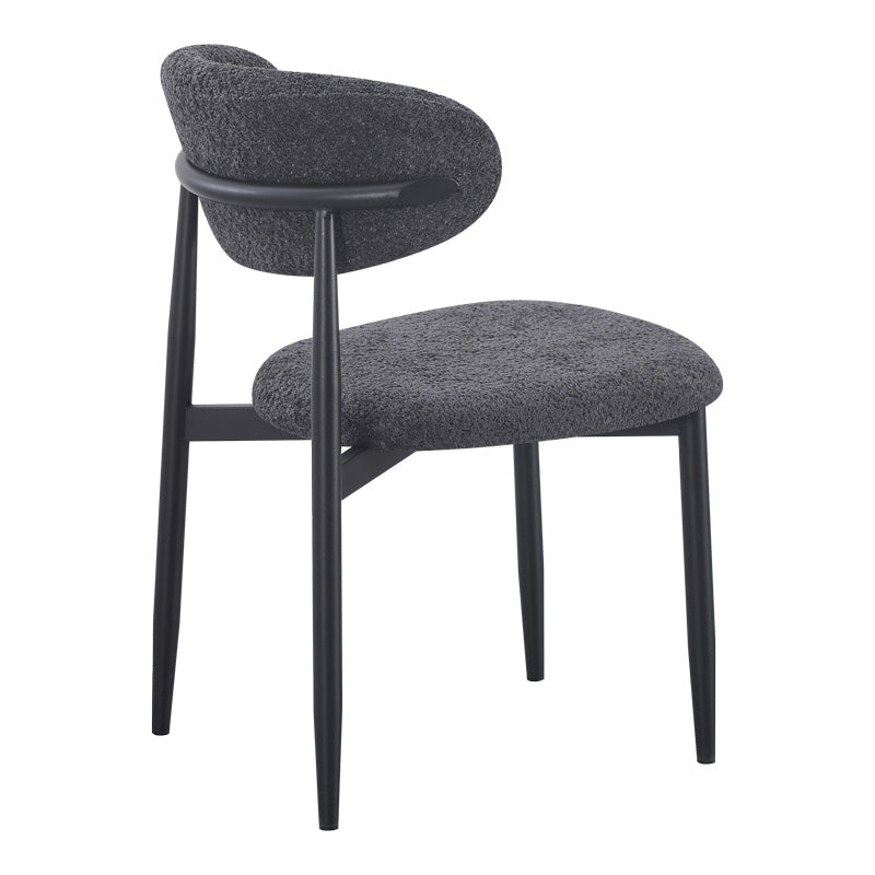 Scaun Folegio, stofa si metal, 50x57x79 cm - Antracit