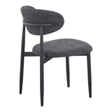 Scaun Folegio, stofa si metal, 50x57x79 cm - Antracit