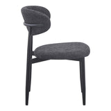 Scaun Folegio, stofa si metal, 50x57x79 cm - Antracit