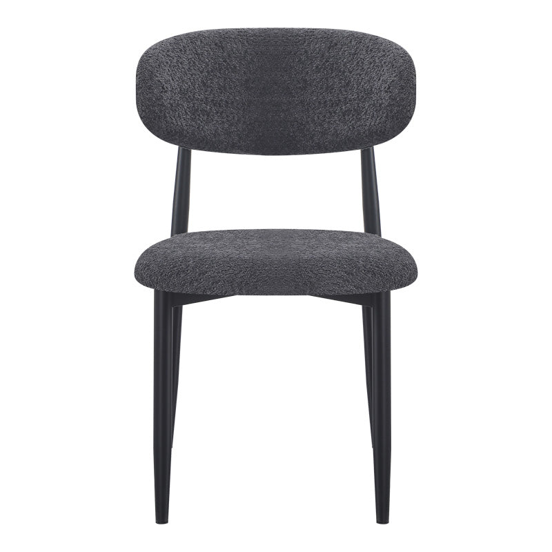 Scaun Folegio, stofa si metal, 50x57x79 cm - Antracit