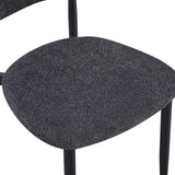 Scaun Folegio, stofa si metal, 50x57x79 cm - Antracit