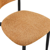 Scaun Folegio, stofa si metal, 50x57x79 cm - Bej