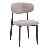 Scaun Folegio, stofa si metal, 50x57x79 cm - Gri