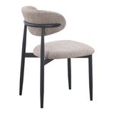 Scaun Folegio, stofa si metal, 50x57x79 cm - Gri