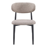 Scaun Folegio, stofa si metal, 50x57x79 cm - Gri