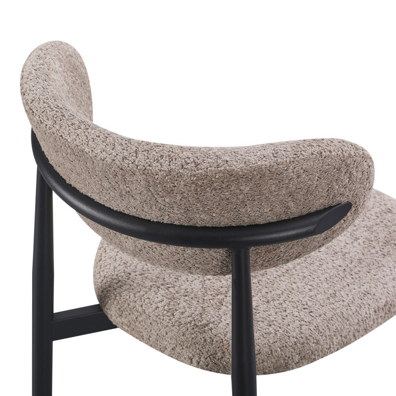 Scaun Folegio, stofa si metal, 50x57x79 cm - Gri