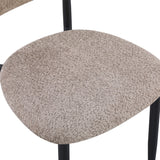 Scaun Folegio, stofa si metal, 50x57x79 cm - Gri