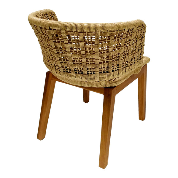 Scaun fotoliu de gradina Milou Boho, Natural, 59x65x73 cm