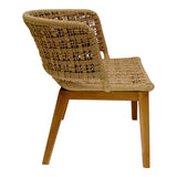 Scaun fotoliu de gradina Milou Boho, Natural, 59x65x73 cm
