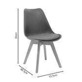 Scaun Gaston, Alb, 54x49x83 cm, foto produs 29