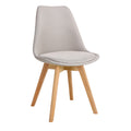 Scaun Gaston bej lemn Natural 56x43x84 cm