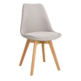 Scaun Gaston bej lemn Natural 56x43x84 cm