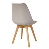 Scaun Gaston bej lemn, Natural, 56x43x84 cm, imagine suplimentara