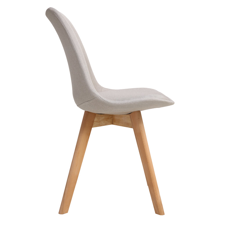 Scaun Gaston bej lemn, Natural, 56x43x84 cm, detaliu produs