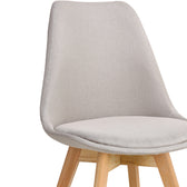 Scaun Gaston bej lemn, Natural, 56x43x84 cm, foto produs