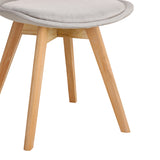 Scaun Gaston bej lemn, Natural, 56x43x84 cm