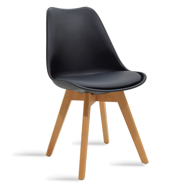 Scaun Gaston cu, neagra - stejar, 57x48 cm