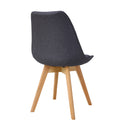 Scaun Gaston Gri inchis -lemn, Natural, 57x43x84 cm, imagine suplimentara