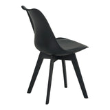 Scaun gaston I, Verde, 48x53x81 cm - Negru