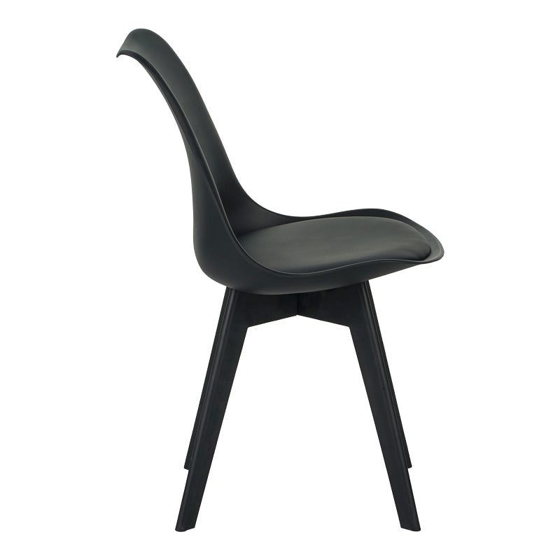 Scaun gaston I, Verde, 48x53x81 cm - Negru