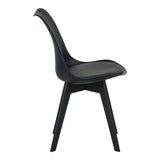 Scaun gaston I, Verde, 48x53x81 cm - Negru