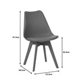 Scaun gaston I, Verde, 48x53x81 cm - Verde