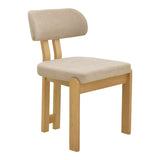 Scaun Genoa, Lemn rubberwood, 50x43x82 cm - Sonoma-Bej
