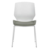 Scaun Genuine alb-Gri, 48x43x88 cm