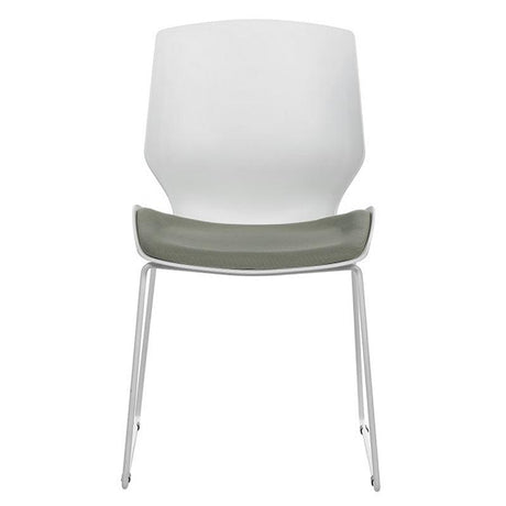 Scaun Genuine alb-Gri, 48x43x88 cm