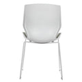 Scaun Genuine, alb-Gri, 48x43x88 cm, detaliu produs
