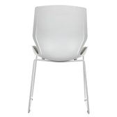 Scaun Genuine, alb-Gri, 48x43x88 cm, detaliu produs