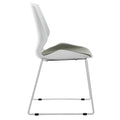 Scaun Genuine, alb-Gri, 48x43x88 cm, perspectiva suplimentara