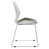 Scaun Genuine alb-Gri, 48x43x88 cm
