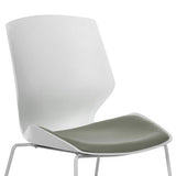 Scaun Genuine alb-Gri, 48x43x88 cm
