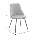 Scaun Giselle, 60x60x90 cm - Verde inchis