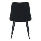 Scaun Giselle, negru, 43x48x82 cm