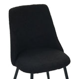 Scaun Giselle, negru, 43x48x82 cm