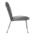 Scaun gradina Dapper negru metal-pe negru, 64x74x76 cm, detaliu produs