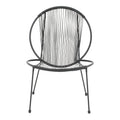 Scaun gradina Dapper negru metal-pe negru, 64x74x76 cm, perspectiva suplimentara