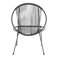 Scaun gradina Dapper negru metal-pe negru, 64x74x76 cm, foto produs
