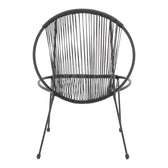 Scaun gradina Dapper negru metal-pe negru, 64x74x76 cm, foto produs