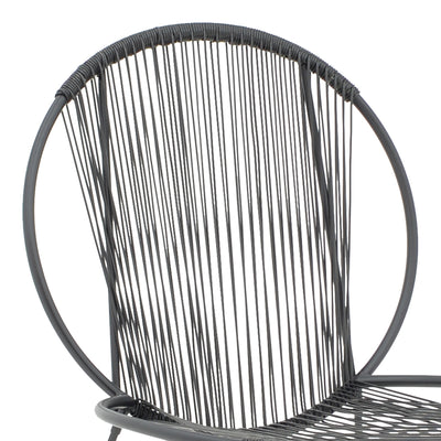 Scaun gradina Dapper negru metal-pe negru, 64x74x76 cm, foto produs 6