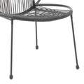 Scaun gradina Dapper negru metal-pe negru, 64x74x76 cm, foto produs 7