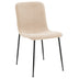 Scaun Gratify de tesatura crem-lacuit negru 58x44 cm