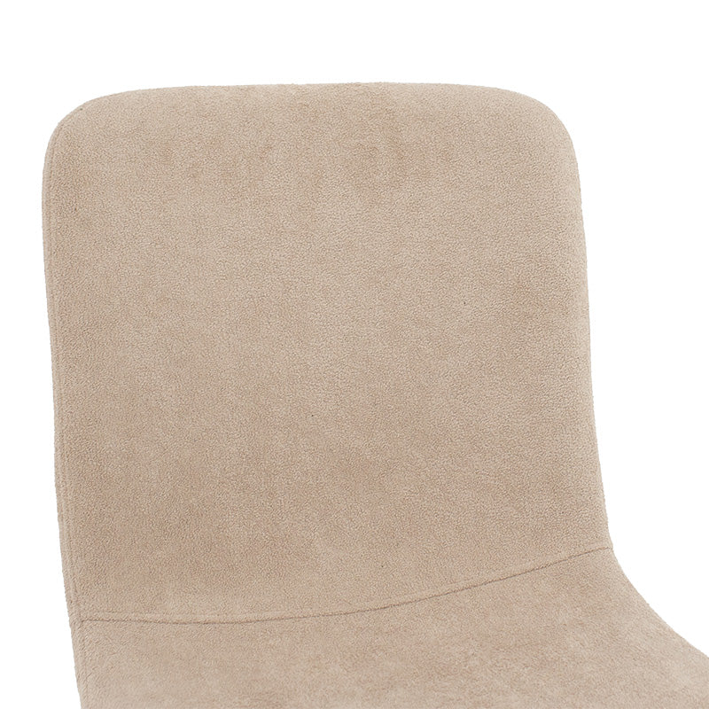 Scaun Gratify de tesatura crem-lacuit, negru, 58x44 cm