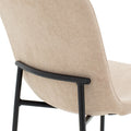 Scaun Gratify de tesatura crem-lacuit, negru, 58x44 cm, foto produs 7